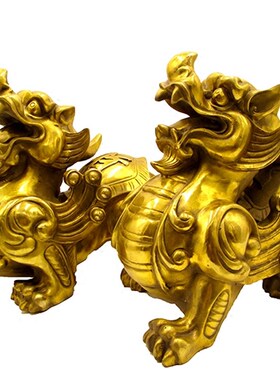 纯铜貔貅摆件一对大n号镇宅招财福财貔貅工艺品家居店铺装饰品摆