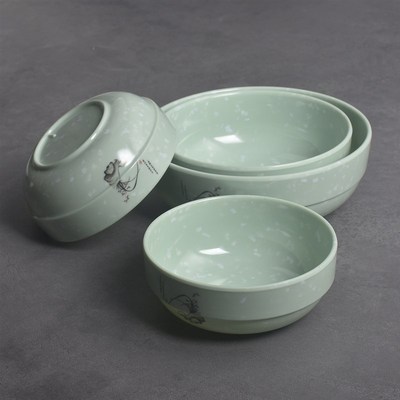 密胺小碗仿瓷面馆专用汤面碗塑料粥稀饭碗早餐馄饨韩式碗商用包邮