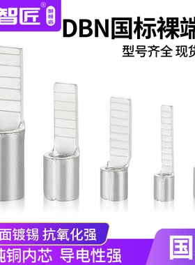 紫铜/国标DBN1.25-10/14/18片形接线裸端子冷压插片2/.5.5/8