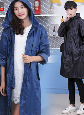 雨衣男士潮成人加大码长款防水风衣男透气时尚徒步薄X款雨披女便