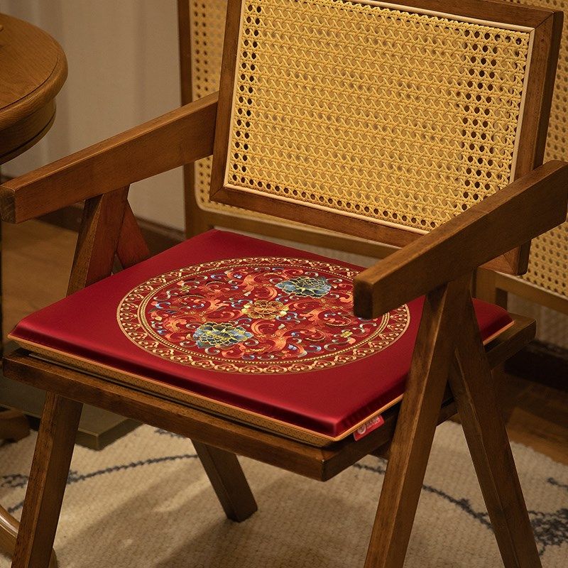 红木椅子实木沙发垫圈椅坐垫中式椅子垫子茶桌椅垫太师椅座垫定制