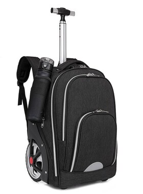 拉杆大轮背包双肩登机旅行包出差大容量男L商务行李箱可拉可背可