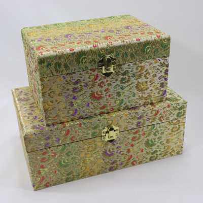 复古木质锦盒大号文玩玉器珠箱 摆件把玩收藏礼品包装盒子