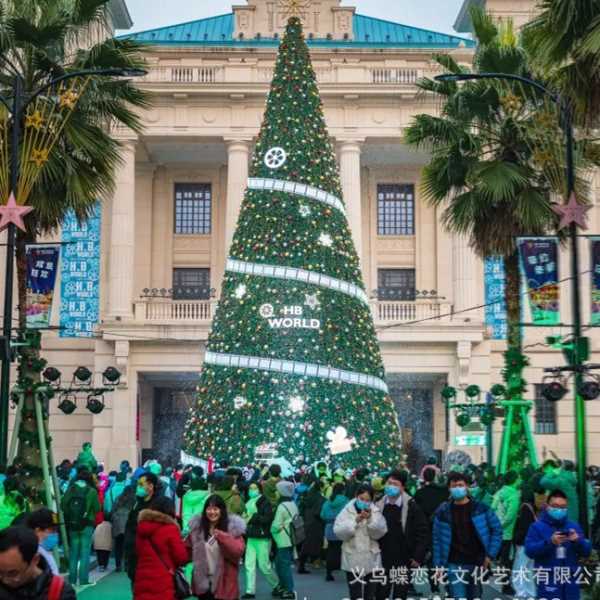 北京圣诞树餐厅装置 大型铁艺框架树套餐组合8/10/20/30/40/50米