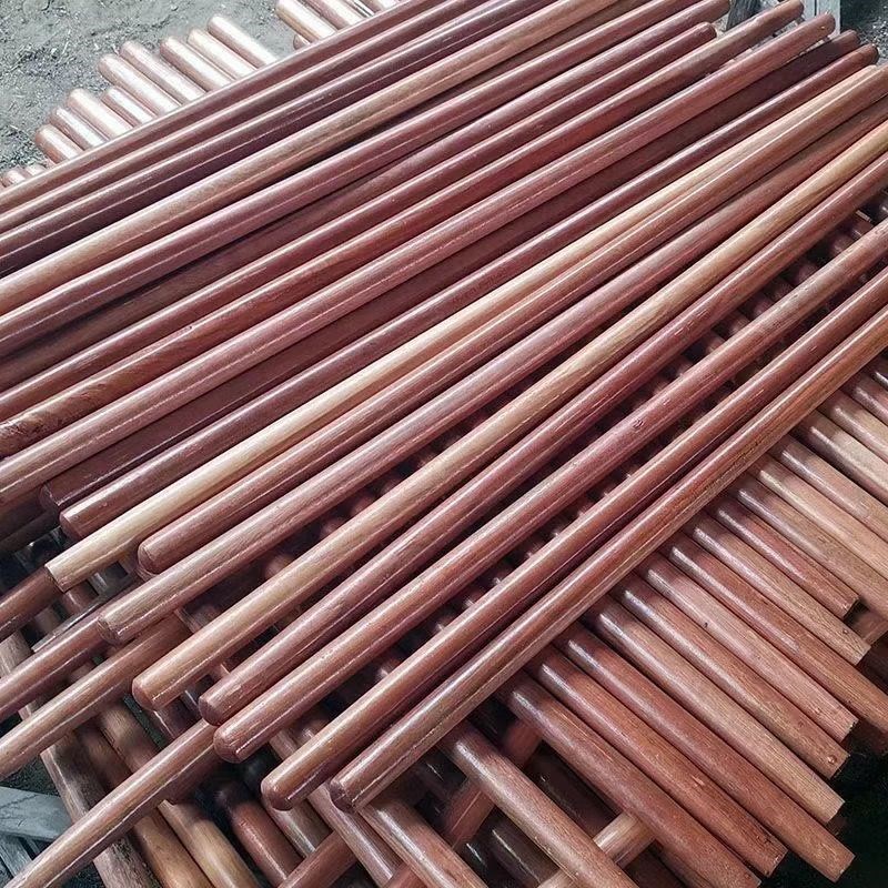 1.4米铁梨木把锹头木柄圆口x木棒一体式木把工地铲把1.2进口槐木