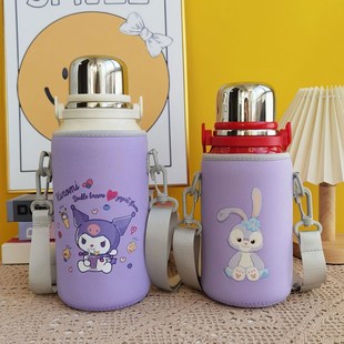 GERM儿童大容量保温杯套运动水杯套斜挎保护套800P 1000ml水壶套