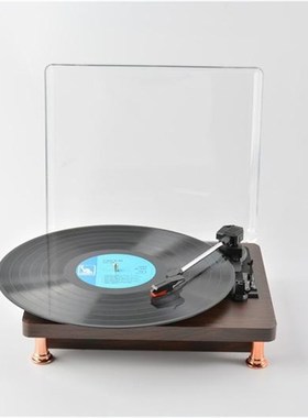 老式复古黑胶唱片机专q业留声机电唱机古典轻奢别墅客厅样板间摆