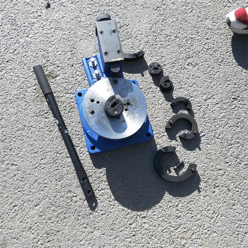 铁艺弯花机异形大门手动卷花机大门楼梯扶手花架CPS型折弯扭花机