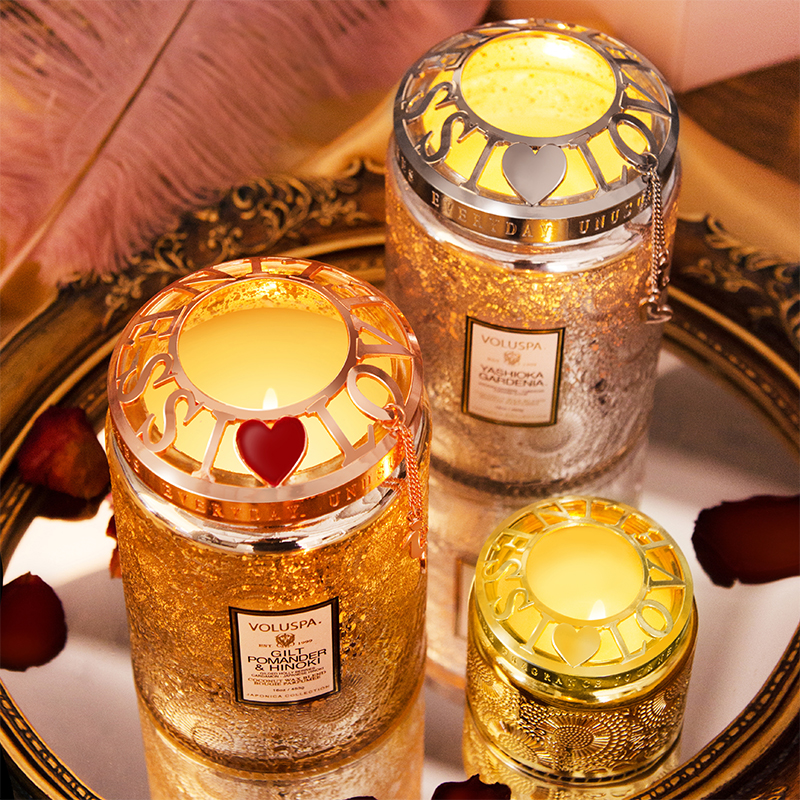 香薰蜡烛聪明盖防挂壁聚热燃H烧均匀精致金属盖内盖