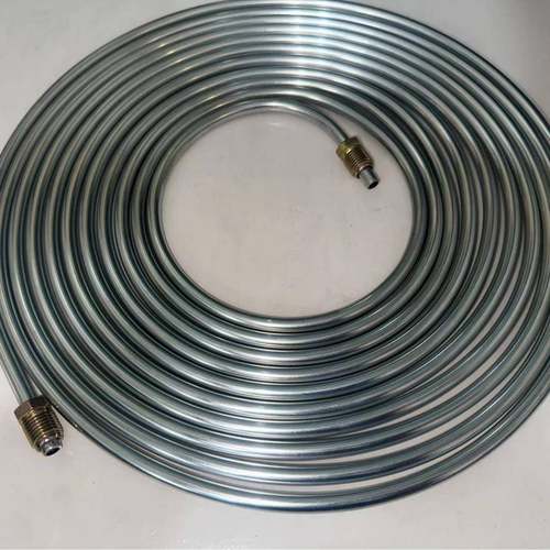 汽车制配动油管104白锌银管色蚊香盘铁钢管硬银色+1镀6个件