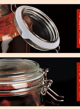 泡玻青璃瓶酿酒罐坛子泡杨梅酒头梅果酒专MHN用黄酒桃密封罐瓶子