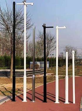 柱.5米4米米5米6米6.5不锈钢立杆立458小区监控立杆交通道路八3角