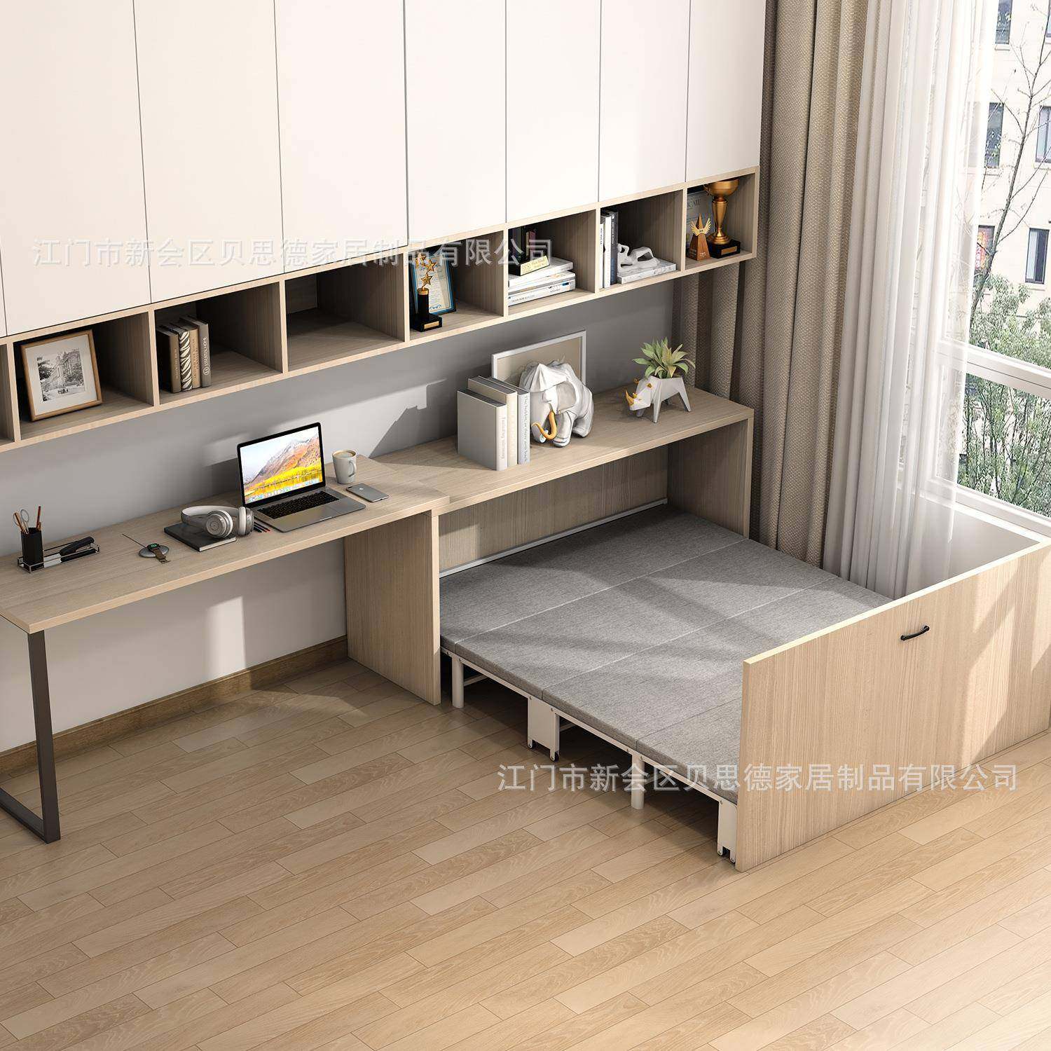 柜式午入睡隐形床小用户型桌一体式书午休床家多功能伸缩LXG折叠,电子元器件市场,其它元器件,淘宝优惠券,粉丝福利购,淘宝优惠卷