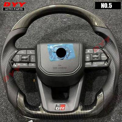适用N/RX/LX5DOASLASO0/GX60升级LCX改装GR碳纤方向盘桃木方向盘4