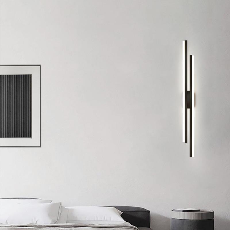 北壁视现代欧简约壁灯客厅电背228景墙主卧床灯头灯极简壁灯创意