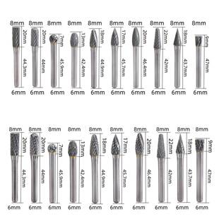 硬质合金旋转6*m套装钨钢滚6*8mm磨刀金属8玉锉石木雕刻m抛光打磨