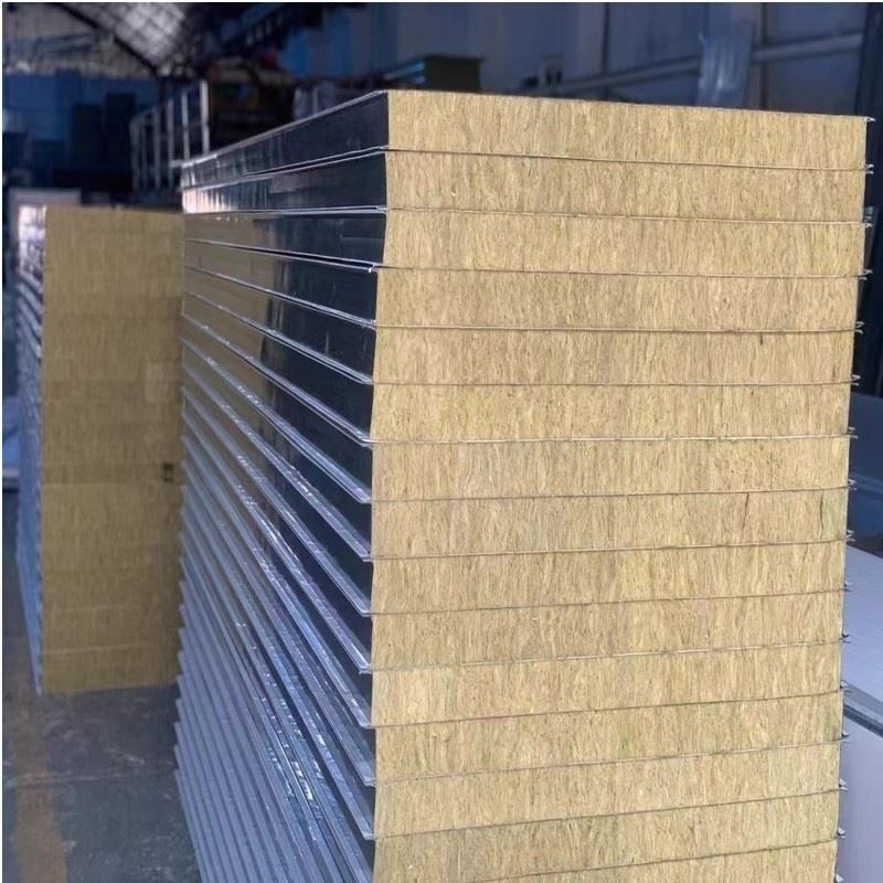 机制岩棉板保温板复合彩钢夹芯板厂房车间N隔断墙净化防火洁净板