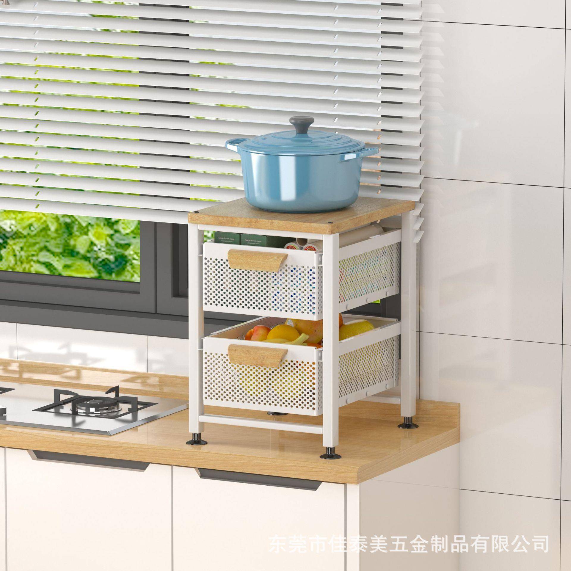 房置物架免架Z-TC2201安装落地小推车厨瓜果蔬菜缝多层夹收纳储物