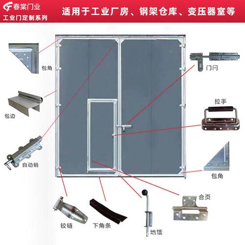 厂147家直销工厂门门工业门质仓储门车间开门推拉门折叠门提钢升