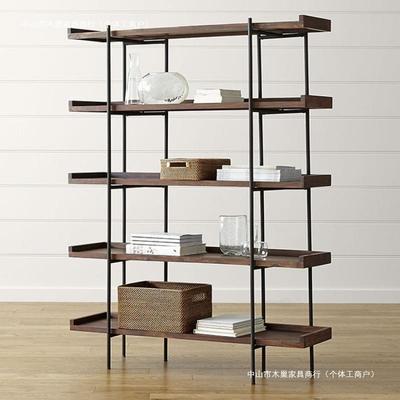 复式铁艺置物客厅落地多书架美式架小见详情户型展示架架家用陈列
