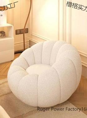 奶油转懒人南JVZ瓜榻发榻米网红客厅小户旋单人沙阳台卧型室休闲