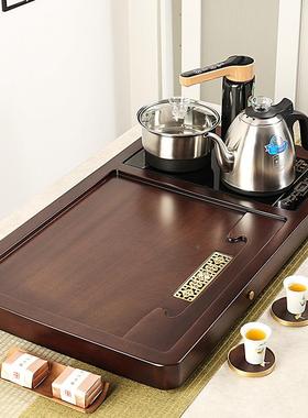 原木整茶台花梨板实茶盘整木套自动家用办公现80050简代约大板茶