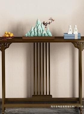 玄关桌中对式靠墙供桌新中式风RJX案几入户正门关台长玄条桌古端