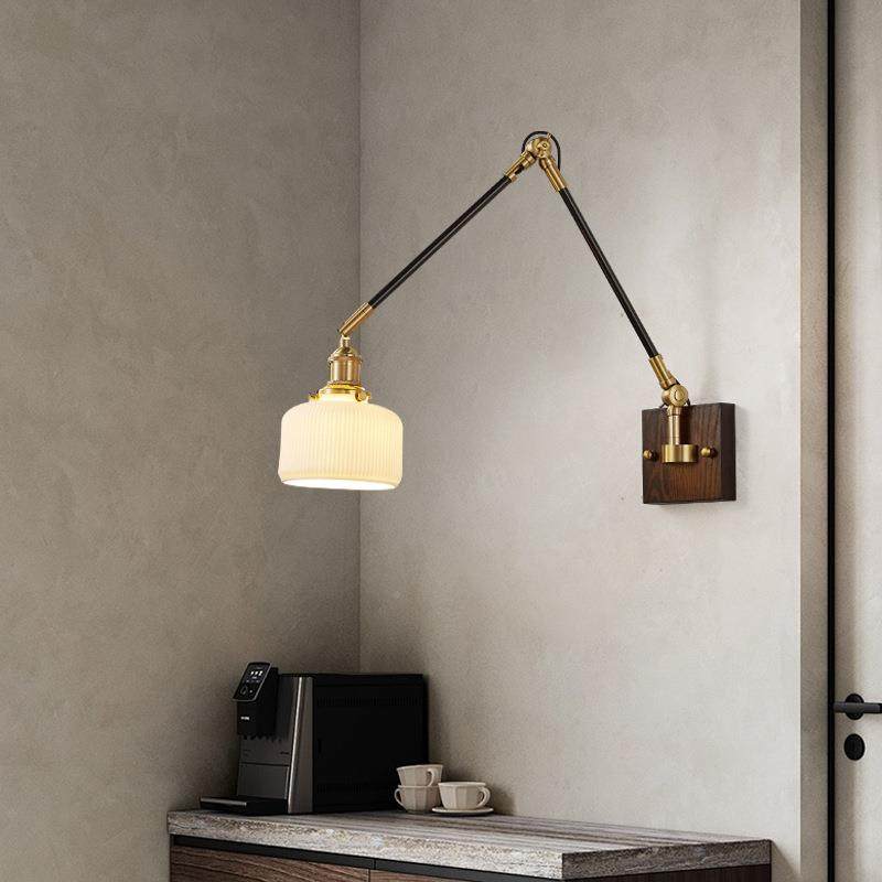 卧室复摇古全铜万399向臂中古风床头壁灯餐厅灯创L意胡桃DE装饰壁,家装灯饰光源,壁灯,淘宝优惠券,粉丝福利购,淘宝优惠卷