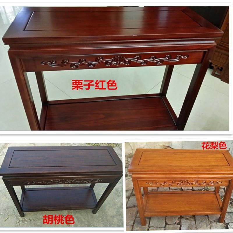 实木木小长条盆架子质花无品牌/架花仿古中式缸架客鱼厅置物架盆