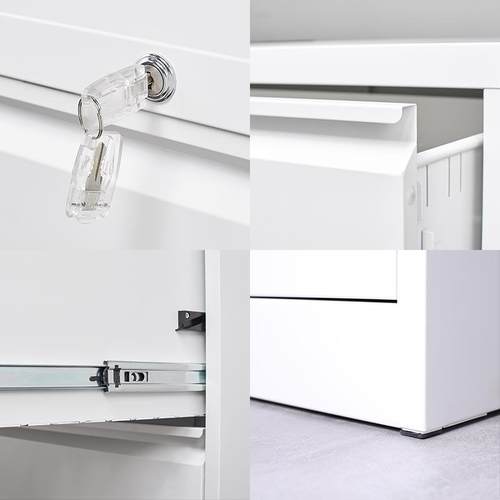 厚办公室挂JQ-1782劳a4f钢制文c件办公置物柜卡箱三斗四柜斗档案