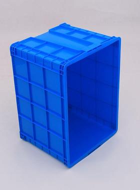 蓝塑色塑料周转箱大大755加厚仓库储存胶箱全号熟料蓝色号NOU料箱