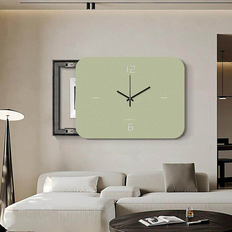 Fn87AiRw挂电表箱装饰打画带钟表时钟简约钟空开箱跨境配电免箱遮