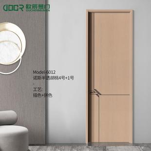 美精雕环保无缝漆门木生态408门实木复合卧室门门房间门厨房卫生