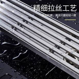 家04心条不锈钢加厚长3地漏D465酒厂店浴室阳台工程防返实水防臭