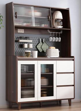 实木餐边柜现代水房厨物柜收纳柜橱柜BJM一体靠墙简约客储厅酒柜