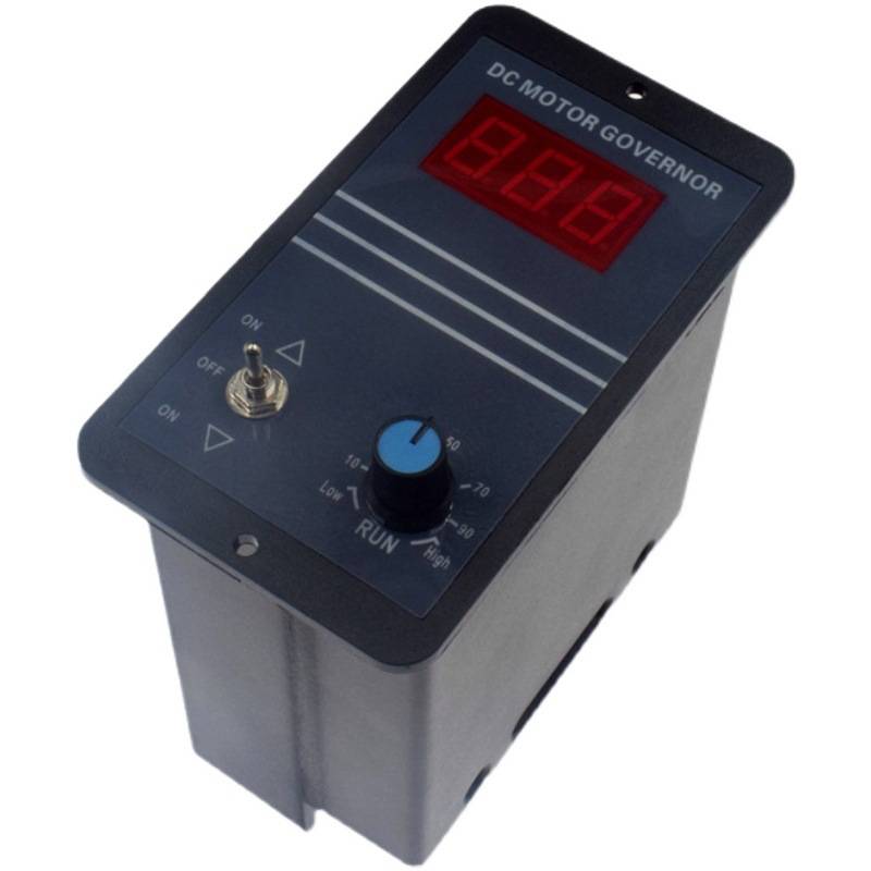 直流电机调速器 有刷马达正反转开关 数字转速刻度表12V24V36V