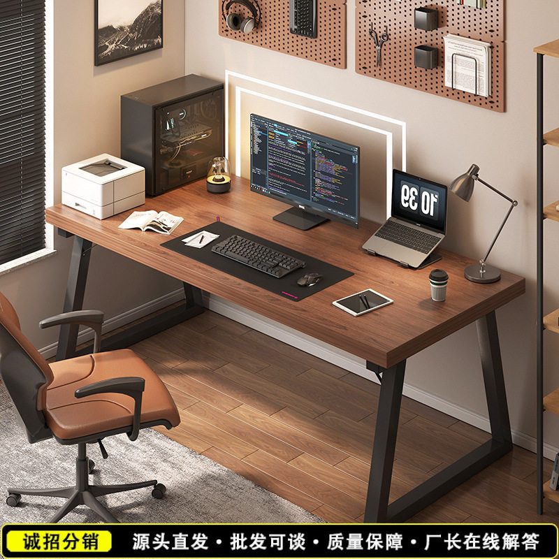 电脑桌台式家用双人电竞桌家用办公桌学生写字桌子简易书桌跨床桌