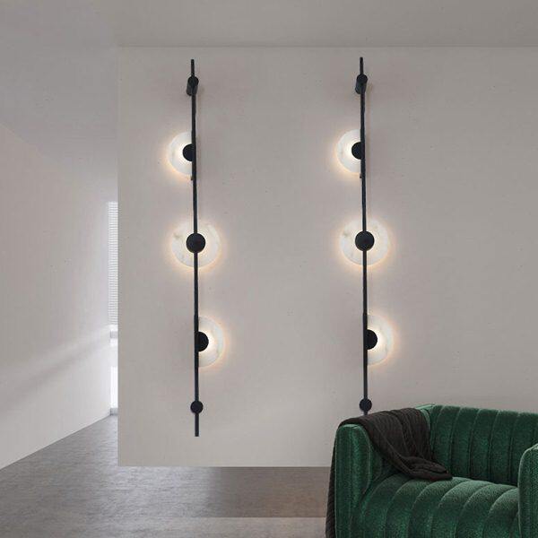 北欧极简后现代客厅电视背景墙壁灯酒店楼梯别墅售楼部长条款壁灯