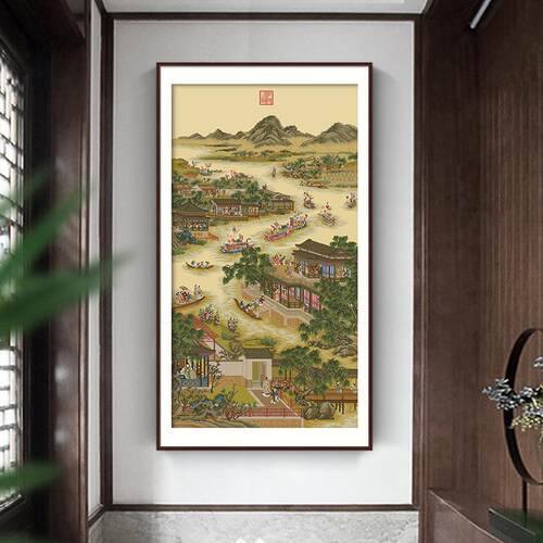 天十绣雍正十二月五月2字021新线绣手6545工竖版客厅春书房传款世