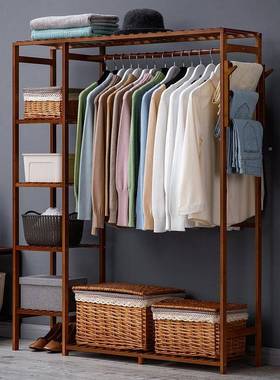 房家用简易衣柜经济性尘40658出租用衣挂区组装防货架式卧室衣橱