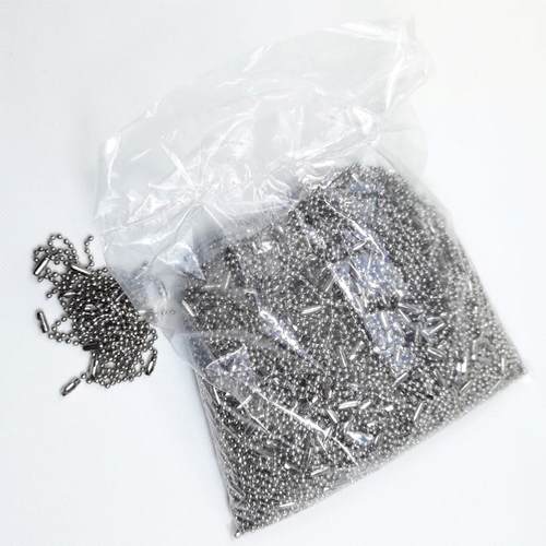 羽绒标链条吊UEG珠链服牌装辅鞋包吊1牌链0料cm