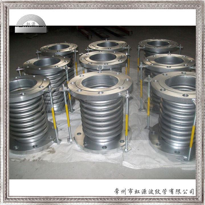 不锈钢波纹膨胀式轴向补偿器缩节拉杆式法兰式伸厂节单各种规格家