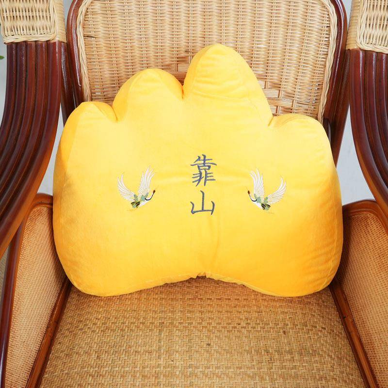 藤椅靠垫抱枕送长辈领导裁靠山枕大靠TY-A-002网背老总人礼物用创