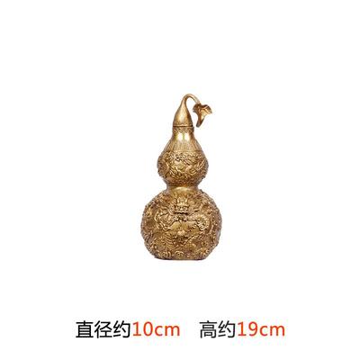 件雄狮雕塑开口五龙纹铜葫芦摆KBR家居开特色工艺礼品厂业家