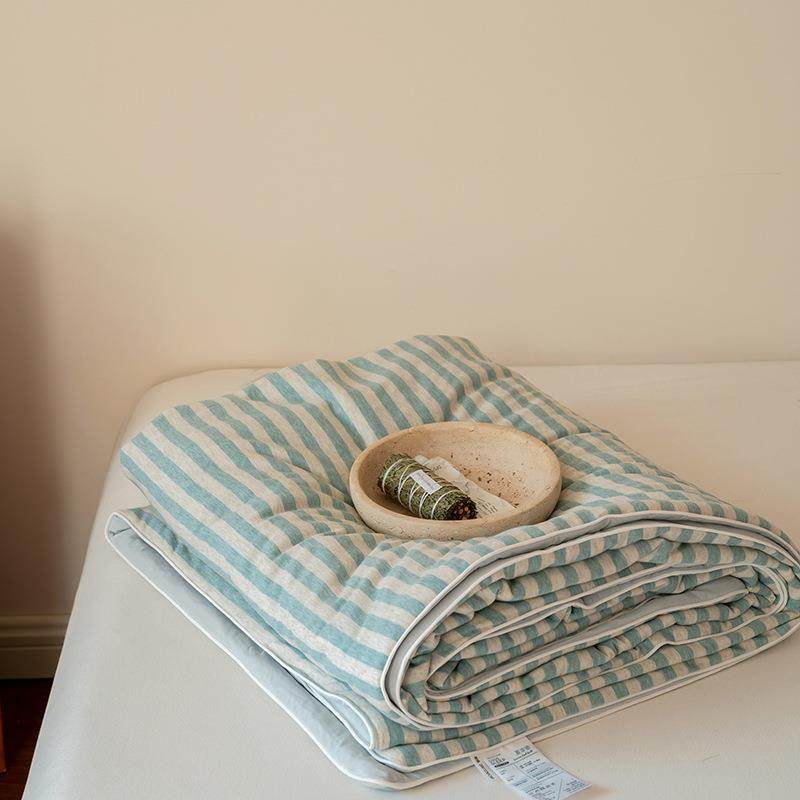 全日式棉HCZZ2025针织拼锦氨凉人感夏被凉丝单双人可机洗夏天空调,床上用品,化纤被,淘宝优惠券,粉丝福利购,淘宝优惠卷
