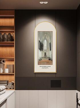 复美式组合挂画客厅餐厅古景建筑古欧式装饰画法式巴黎古堡C131风