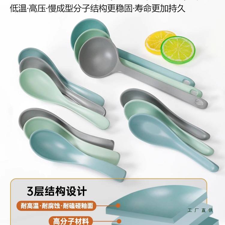 密胺勺子商用餐饮饭店小勺麻辣烫汤勺长柄米线汤匙塑料调羹