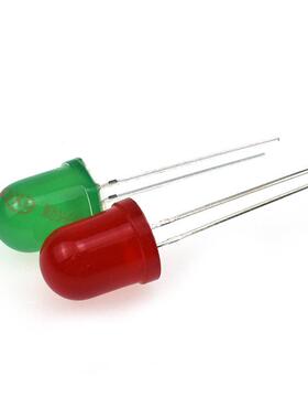 发光二发极管F10直黄插1绿0mm红发红绿绿黄发黄蓝发OZN蓝绿发翠长