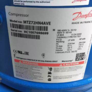 T72HN24AVEMMTZ7HM4VE丹佛THX斯6C匹冷库美优乐压缩机冷库配件