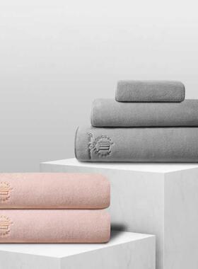AAA雪花绒男浴巾三套用比纯款棉家吸水速干洗澡件毛GUA巾女